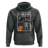 Funny I Need More Space Hoodie Retro Astronaut Spaceship Star Planets - Wonder Print Shop