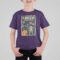Funny I Need More Space T Shirt For Kid Retro Astronaut Spaceship Star Planets - Wonder Print Shop