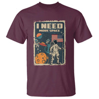 Funny I Need More Space T Shirt Retro Astronaut Spaceship Star Planets - Wonder Print Shop