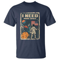 Funny I Need More Space T Shirt Retro Astronaut Spaceship Star Planets - Wonder Print Shop