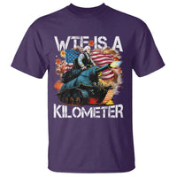Funny WTF Is A Kilometer T Shirt Patriotic American Freedom George Washington - Wonder Print Shop