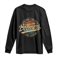 Boomers The Man The Myth The Legend Long Sleeve Shirt Retro Baby Boomers Generation - Wonder Print Shop