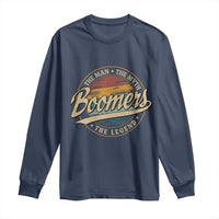 Boomers The Man The Myth The Legend Long Sleeve Shirt Retro Baby Boomers Generation - Wonder Print Shop