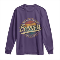 Boomers The Man The Myth The Legend Long Sleeve Shirt Retro Baby Boomers Generation - Wonder Print Shop