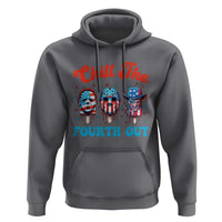 Funny Chill The Fourth Out Hoodie 4th of July Horror Movie Popsicle Mask USA Flag - Wonder Print Shop