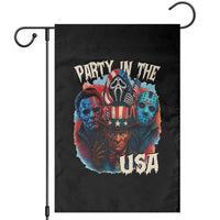 Funny Creepy 4th Of July Party In The USA Garden Flag 4th Of July Horror Movie Independence Day - Wonder Print Shop