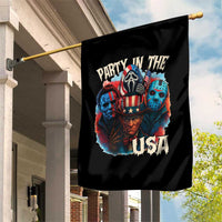 Funny Creepy 4th Of July Party In The USA Garden Flag 4th Of July Horror Movie Independence Day - Wonder Print Shop