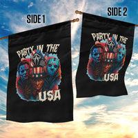 Funny Creepy 4th Of July Party In The USA Garden Flag 4th Of July Horror Movie Independence Day - Wonder Print Shop