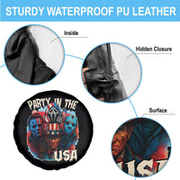 Funny Creepy 4th Of July Party In The USA Spare Tire Cover 4th Of July Horror Movie Independence Day - Wonder Print Shop