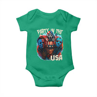 Funny Creepy 4th Of July Party In The USA Baby Onesie 4th Of July Horror Movie Independence Day - Wonder Print Shop