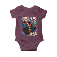 Funny Creepy 4th Of July Party In The USA Baby Onesie 4th Of July Horror Movie Independence Day - Wonder Print Shop