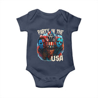 Funny Creepy 4th Of July Party In The USA Baby Onesie 4th Of July Horror Movie Independence Day - Wonder Print Shop