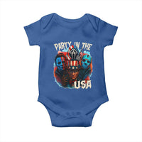 Funny Creepy 4th Of July Party In The USA Baby Onesie 4th Of July Horror Movie Independence Day - Wonder Print Shop