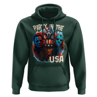 Funny Creepy 4th Of July Party In The USA Hoodie 4th Of July Horror Movie Independence Day - Wonder Print Shop