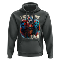 Funny Creepy 4th Of July Party In The USA Hoodie 4th Of July Horror Movie Independence Day - Wonder Print Shop