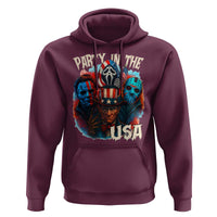 Funny Creepy 4th Of July Party In The USA Hoodie 4th Of July Horror Movie Independence Day - Wonder Print Shop