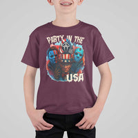 Funny Creepy 4th Of July Party In The USA T Shirt For Kid 4th Of July Horror Movie Independence Day - Wonder Print Shop