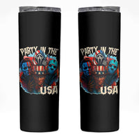 Funny Creepy 4th Of July Party In The USA Skinny Tumbler 4th Of July Horror Movie Independence Day - Wonder Print Shop