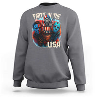 Funny Creepy 4th Of July Party In The USA Sweatshirt 4th Of July Horror Movie Independence Day - Wonder Print Shop