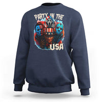 Funny Creepy 4th Of July Party In The USA Sweatshirt 4th Of July Horror Movie Independence Day - Wonder Print Shop