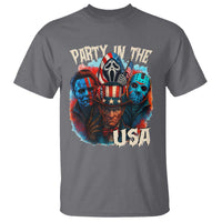 Funny Creepy 4th Of July Party In The USA T Shirt 4th Of July Horror Movie Independence Day - Wonder Print Shop