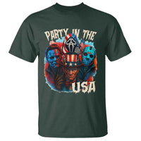 Funny Creepy 4th Of July Party In The USA T Shirt 4th Of July Horror Movie Independence Day - Wonder Print Shop