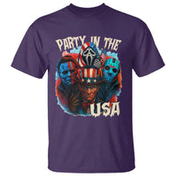 Funny Creepy 4th Of July Party In The USA T Shirt 4th Of July Horror Movie Independence Day - Wonder Print Shop