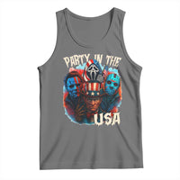 Funny Creepy 4th Of July Party In The USA Tank Top 4th Of July Horror Movie Independence Day - Wonder Print Shop