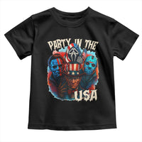 Funny Creepy 4th Of July Party In The USA Toddler T Shirt 4th Of July Horror Movie Independence Day - Wonder Print Shop