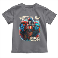 Funny Creepy 4th Of July Party In The USA Toddler T Shirt 4th Of July Horror Movie Independence Day - Wonder Print Shop
