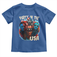 Funny Creepy 4th Of July Party In The USA Toddler T Shirt 4th Of July Horror Movie Independence Day - Wonder Print Shop