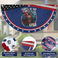 Funny Creepy 4th Of July Party In The USA Patriotic Fan Flag 4th Of July Horror Movie Independence Day