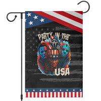 Funny Creepy 4th Of July Party In The USA Garden Flag 4th Of July Horror Movie Independence Day