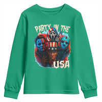 Funny Creepy 4th Of July Party In The USA Youth Sweatshirt 4th Of July Horror Movie Independence Day - Wonder Print Shop