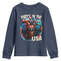 Funny Creepy 4th Of July Party In The USA Youth Sweatshirt 4th Of July Horror Movie Independence Day - Wonder Print Shop