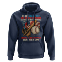 Funny 4th Of July Baseball Hoodie The Whole Sky Would Brighten Up With Fireworks Giving Us Light For A Game - Wonder Print Shop