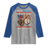 Funny 4th Of July Baseball Raglan Shirt The Whole Sky Would Brighten Up With Fireworks Giving Us Light For A Game - Wonder Print Shop
