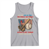 Funny 4th Of July Baseball Tank Top The Whole Sky Would Brighten Up With Fireworks Giving Us Light For A Game - Wonder Print Shop