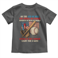 Funny 4th Of July Baseball Toddler T Shirt The Whole Sky Would Brighten Up With Fireworks Giving Us Light For A Game - Wonder Print Shop