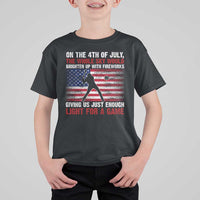 Funny 4th Of July Baseball T Shirt For Kid The Whole Sky Would Brighten Up With Fireworks American Flag - Wonder Print Shop