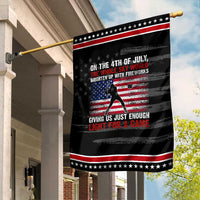 Funny 4th Of July Baseball Garden Flag The Whole Sky Would Brighten Up With Fireworks American Flag