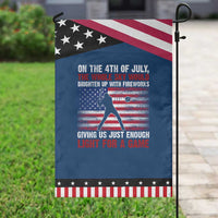 Funny 4th Of July Baseball Garden Flag The Whole Sky Would Brighten Up With Fireworks American Flag