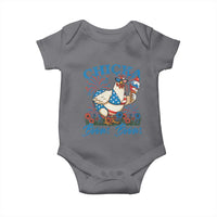 Funny Chicka Boom Boom 4th Of July Baby Onesie Patriotic Farmers Chicken Lover - Wonder Print Shop