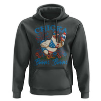 Funny Chicka Boom Boom 4th Of July Hoodie Patriotic Farmers Chicken Lover - Wonder Print Shop