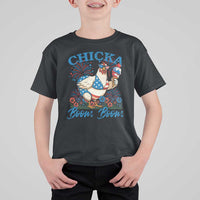 Funny Chicka Boom Boom 4th Of July T Shirt For Kid Patriotic Farmers Chicken Lover - Wonder Print Shop