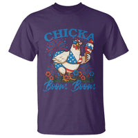 Funny Chicka Boom Boom 4th Of July T Shirt Patriotic Farmers Chicken Lover - Wonder Print Shop