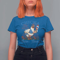 Funny Chicka Boom Boom 4th Of July T Shirt For Women Patriotic Farmers Chicken Lover - Wonder Print Shop
