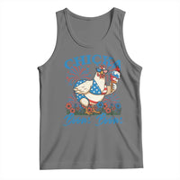 Funny Chicka Boom Boom 4th Of July Tank Top Patriotic Farmers Chicken Lover - Wonder Print Shop