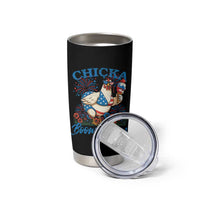 Funny Chicka Boom Boom 4th Of July Tumbler Cup Patriotic Farmers Chicken Lover - Wonder Print Shop