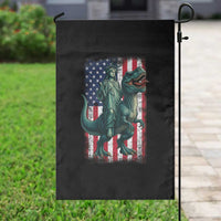 Funny Dinosaur Statue Of Liberty 4th Of July Garden Flag American Flag - Wonder Print Shop